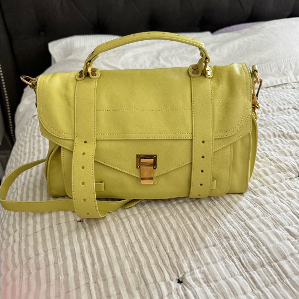 Proenza Schouler Yellow Leather PS1 Shoulder Bag